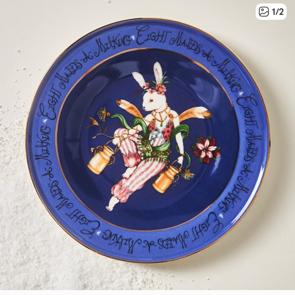 Phannapast Taychamaythakool x Anthropologie Twelve Days of Christmas Bunny Maids